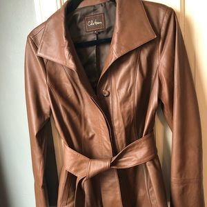 Beautiful leather Cole haan jacket!